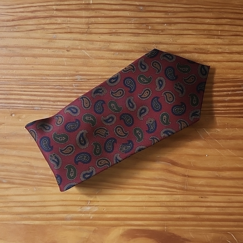 Burberry Men's Burgundy Silk Tie